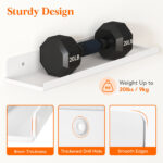 lifewit floating shelves for wall, 15" white acrylic shelf