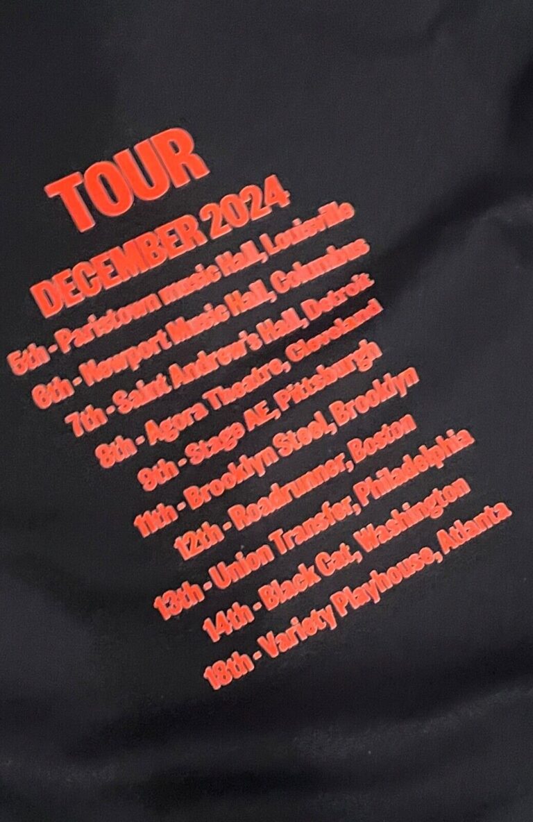 the jesus lizard us tour t shirt 2024 rare yow denison rack back print w/dates