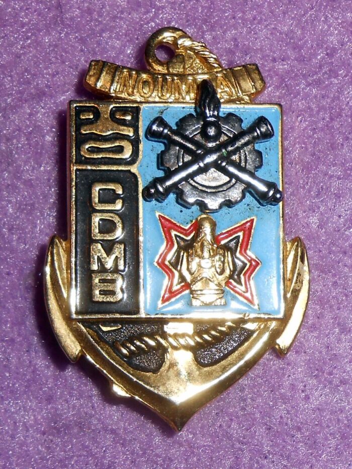 xf26 french army badge, military insignia noumea guards at nuclear storage site
