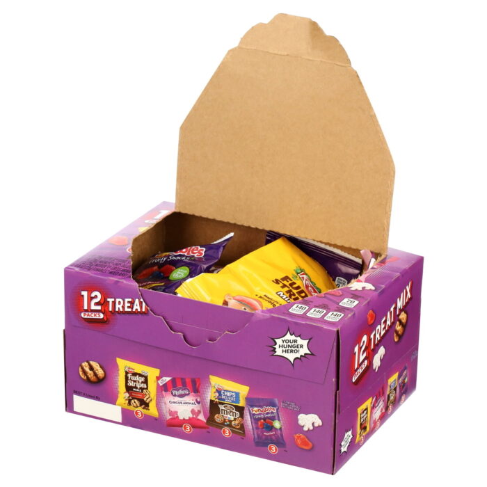 sweet treats caddy pack, variety pack, fudgy cookies and fruit snacks 11.4 oz, 1