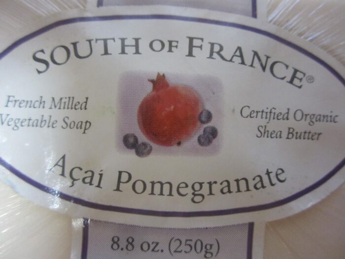 south of france large 8.8 oz french milled vegetable bar soap a??a?? pomegranate