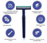 flash 2 blade disposable razors 150 pack home office tattoo hotel care facility