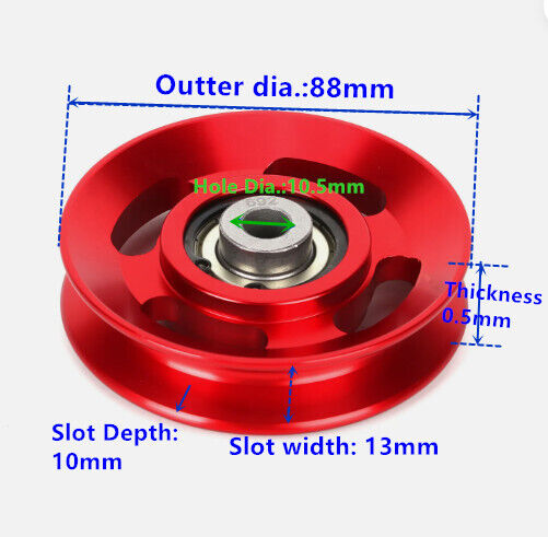 4pc aluminum alloy bearing pulley wheel cable machine home gym fitness equipment