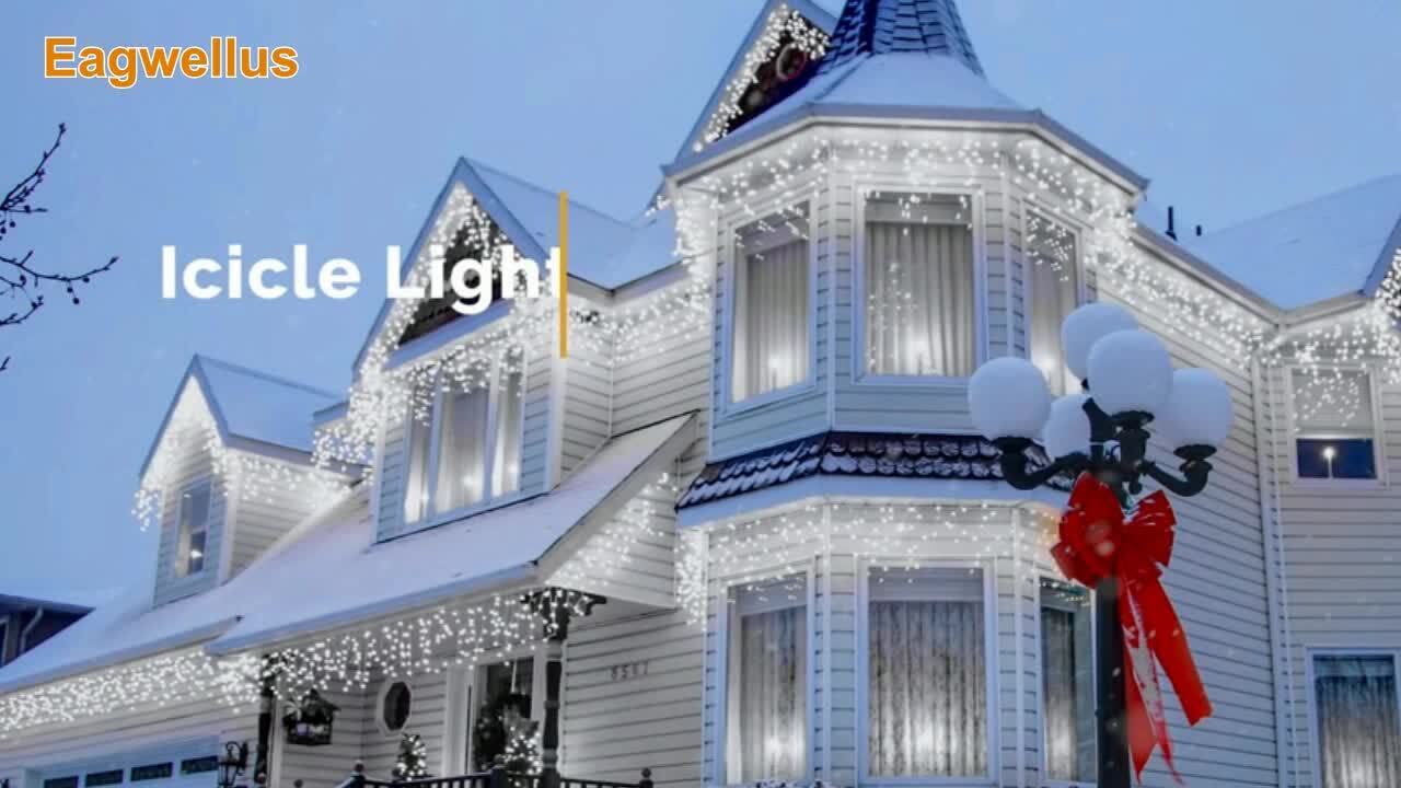 13~130ft curtain icicle lights wedding party led fairy christmas indoor outdoor