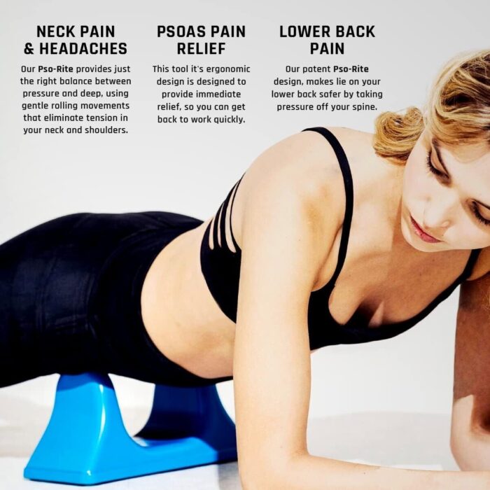 new pso rite psoas muscle release & deep tissue massage tool night black