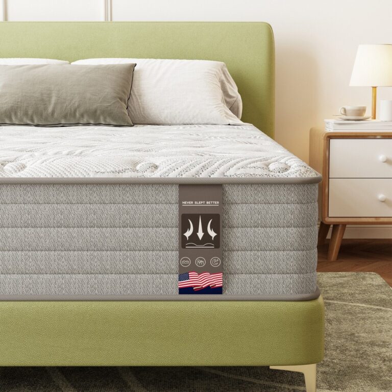 queen size mattress 12'' hybrid spring mattress certipur us certified in a box
