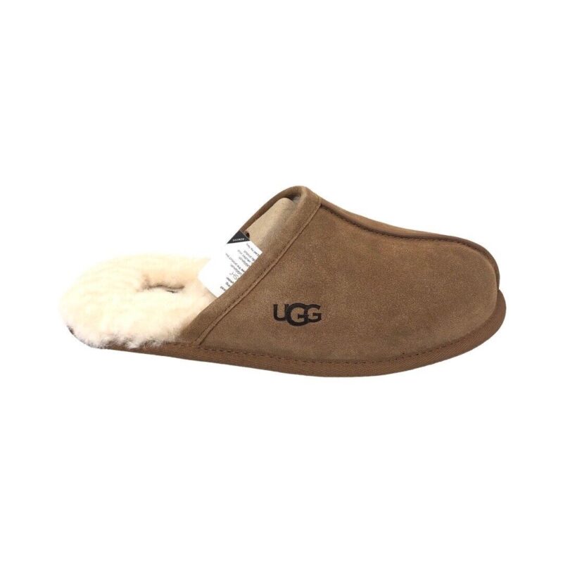 ugg men's scuff slippers chestnut black suede scuffs 1101111