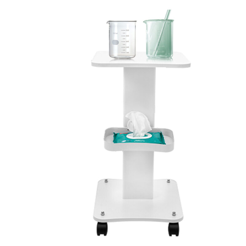 rolling cart storage organizer trolley storage panel spa beauty salon equipment