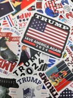 50 pcs donald trump president campaign stickers car bumper republican party usa