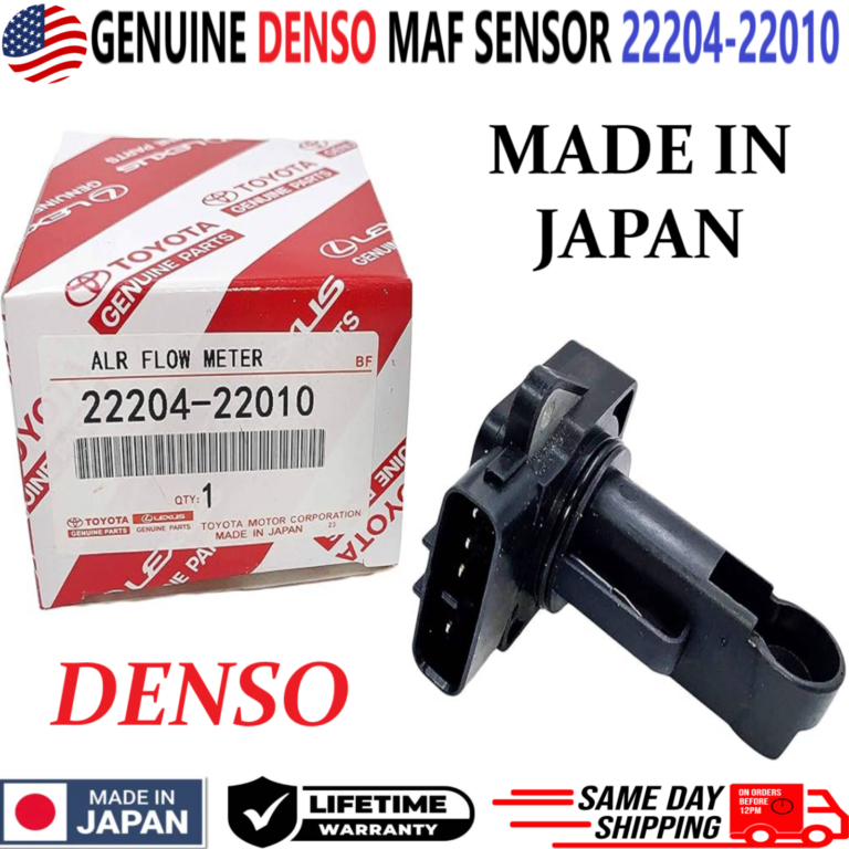 genuine denso mass air flow meter sensor for 1999 2018 toyota lexus, 22204 22010