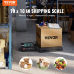 vevor shipping scale digital postal scale 110 lbs x 0.07 oz. ac/dc package lcd