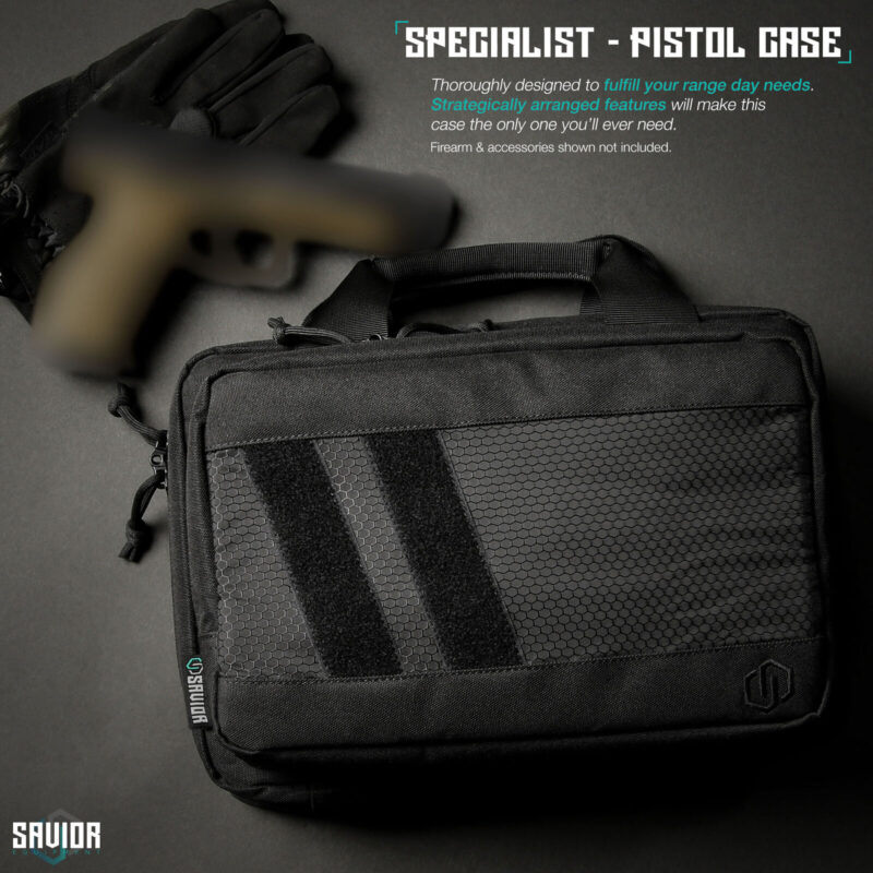 [savior] specialist series double pistol bag 2 handgun revolver mag storage case