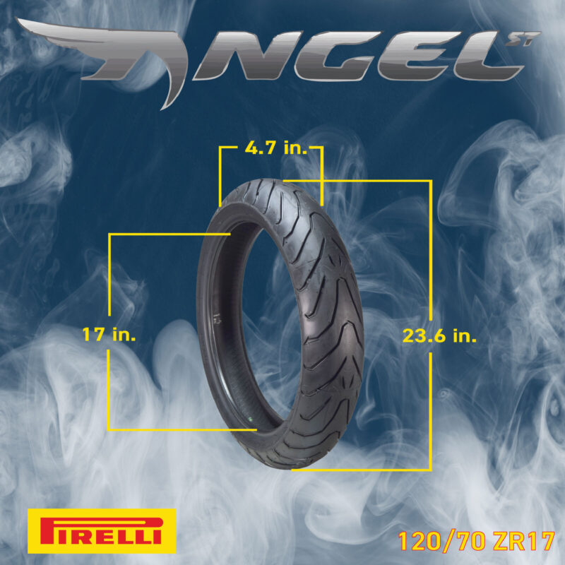 pirelli tire angel st front & rear set 120/70 17 180/55 17 motorcycle tires
