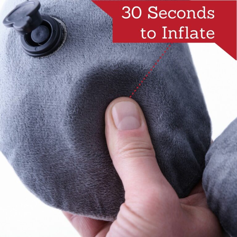 inflatable travel pillow set for airplane inflatable neck pillow for airplane