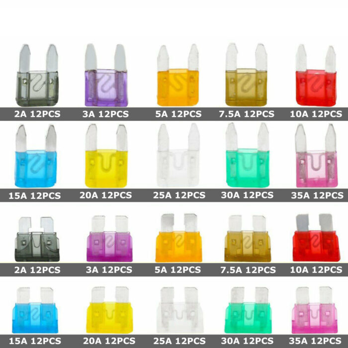 220pc blade fuse assortment auto car truck motorcycle fuses kit atc ato atm usa