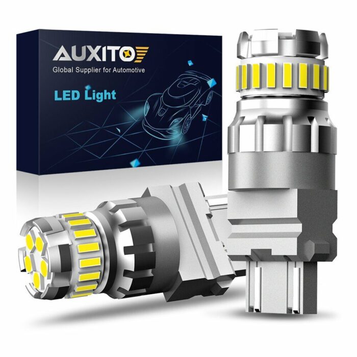 auxito 3157 3156 3057 4157 led reverse brake turn signal light bulb 6500k white