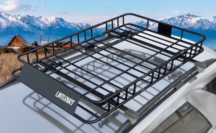 58"roof luggage rack luggage basket load travel rack brand new cargo rack carrie