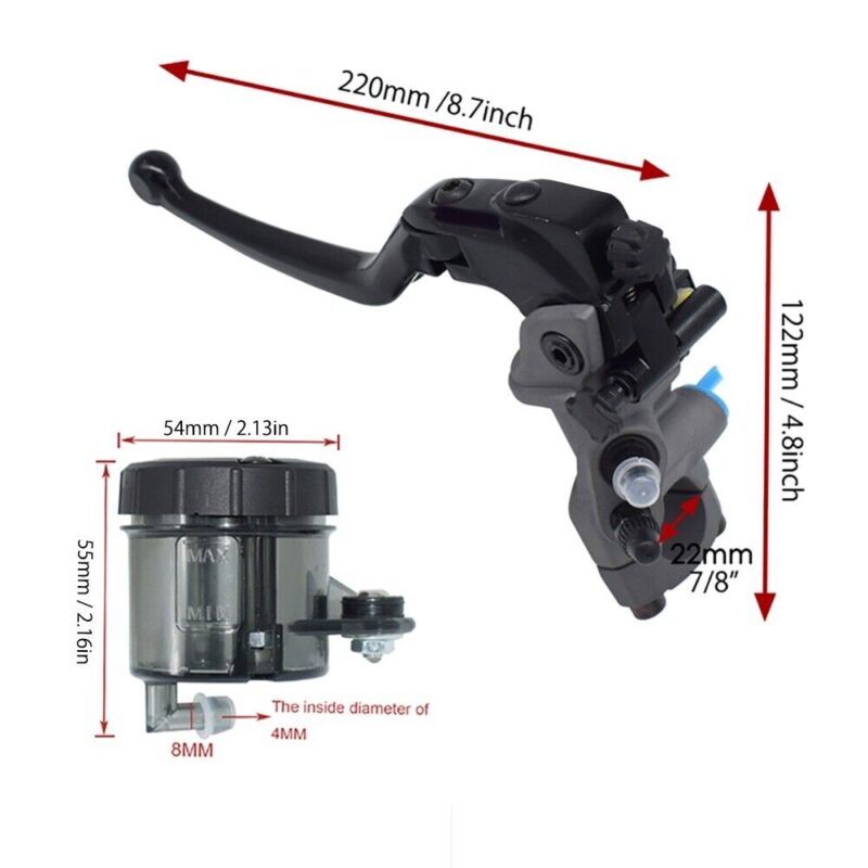master cylinder cable clutch radial brake pump of 19 rcs cnc motorcycle pair